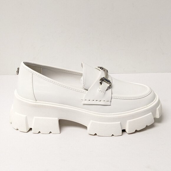 Steve Madden White Chunky Loafers - Picture 2 of 6